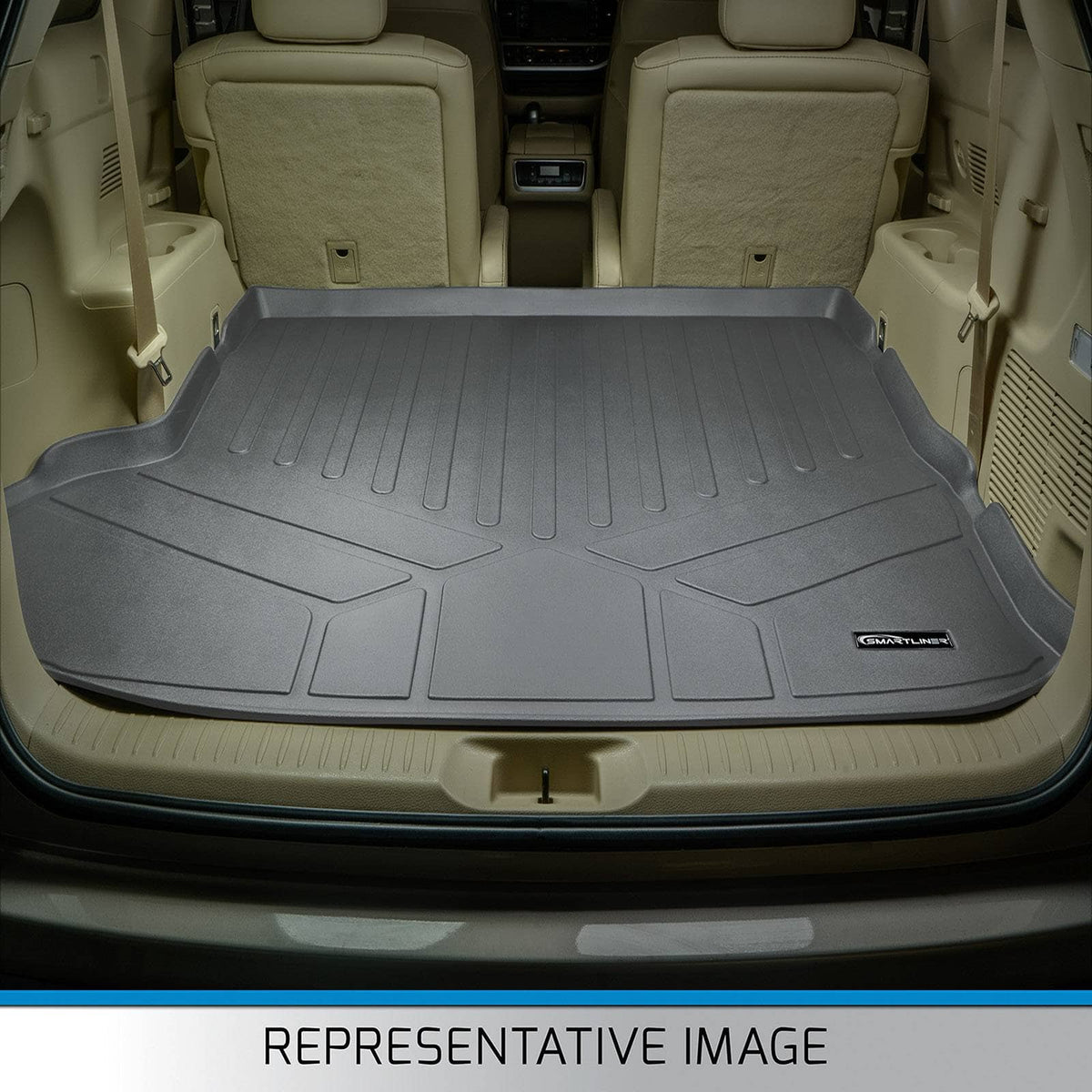 Smart Liner USA Floor Liner Set SMARTLINER Custom Fit Floor Liners For 2016-2022 Honda Pilot (8 Passenger Model)