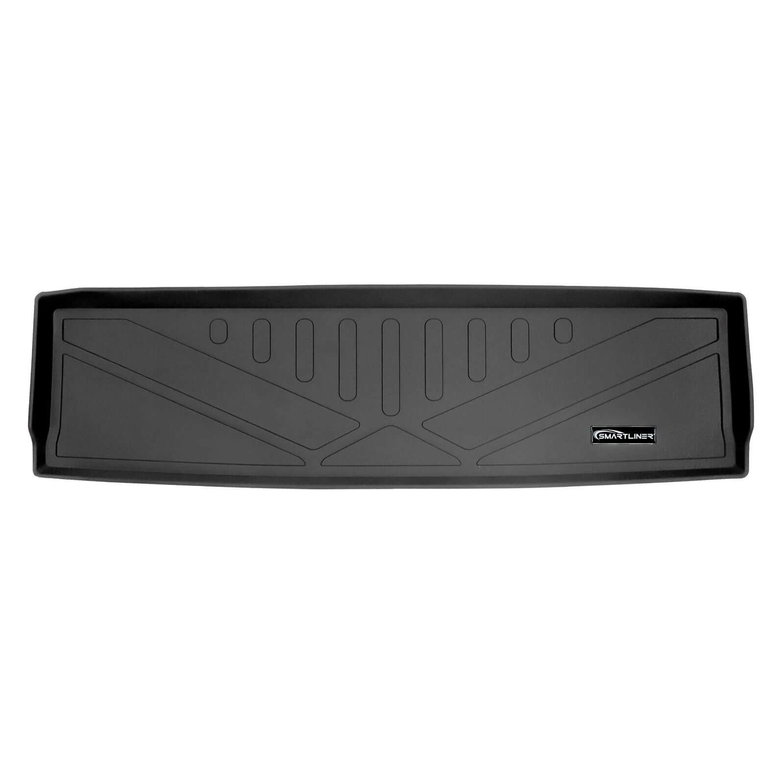 SMARTLINER Custom Fit Floor Mats 3 Rows and Cargo Liner Behind 2nd Row Set Black 2015 - 2020 Tahoe / Yukon with 2nd Row Bench Seats