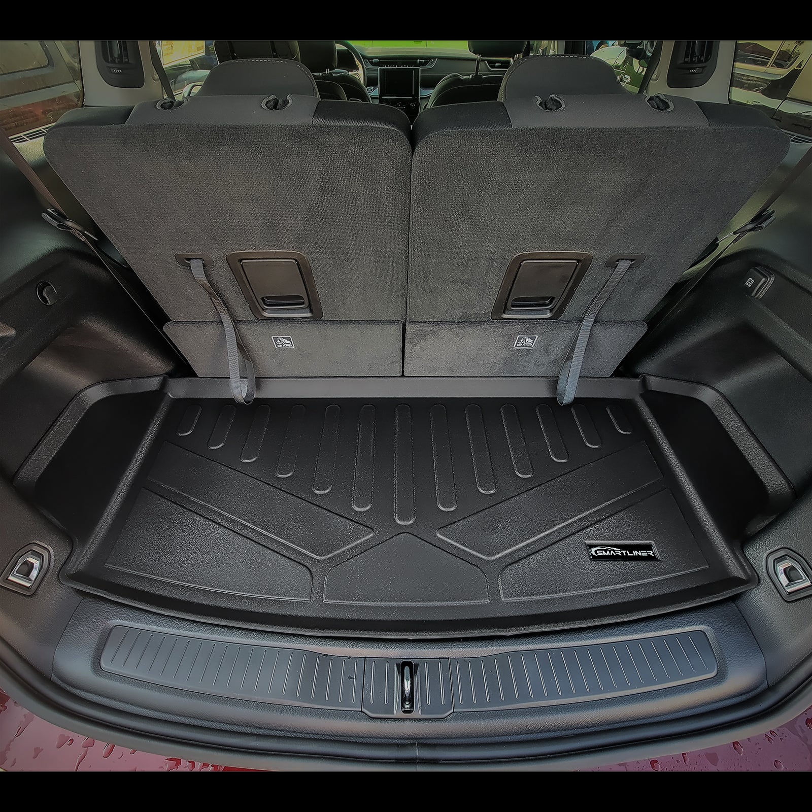 SMARTLINER Custom Fit Floor Liners For 2021-2023 Jeep Grand Cherokee L with 2nd Row Bucket Seats With Center Console (No subwoofer)