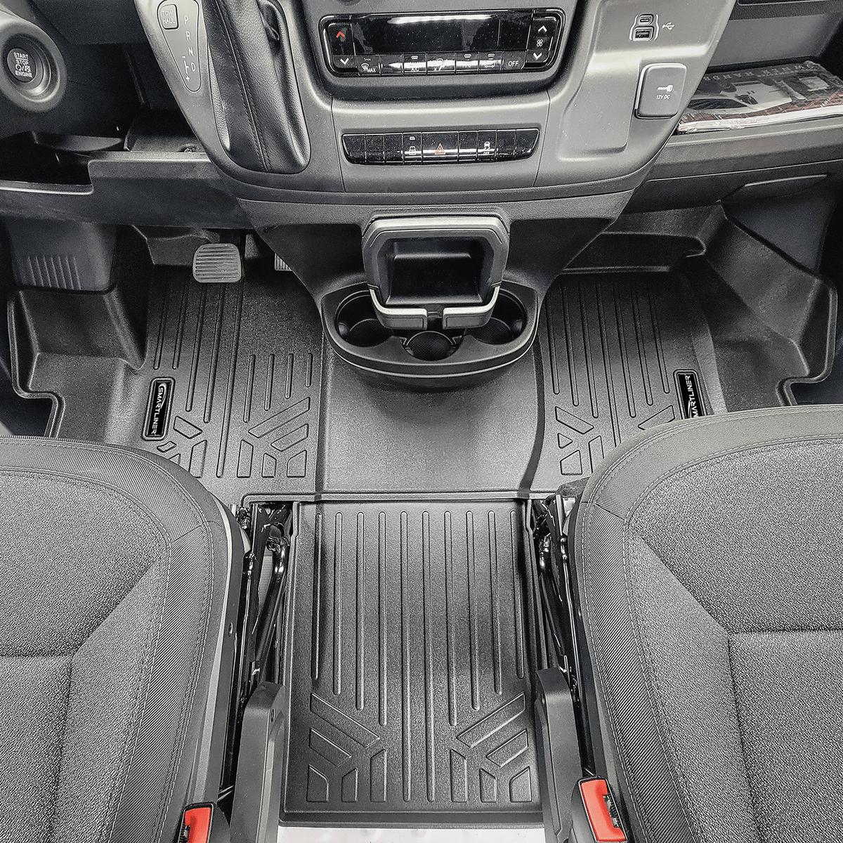 Smartliner USA SMARTLINER Custom Fit Floor Mat Liner Set Compatible With 2018-2025 RAM Promaster