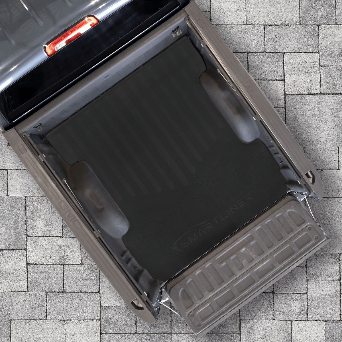 Smart Liner USA Floor Liner Set SMARTLINER Floor Liners for GMC Sierra 1500 Crew Cab 2014 - 2018 (Carpeted flooring) 1st Row Bench Half coverage