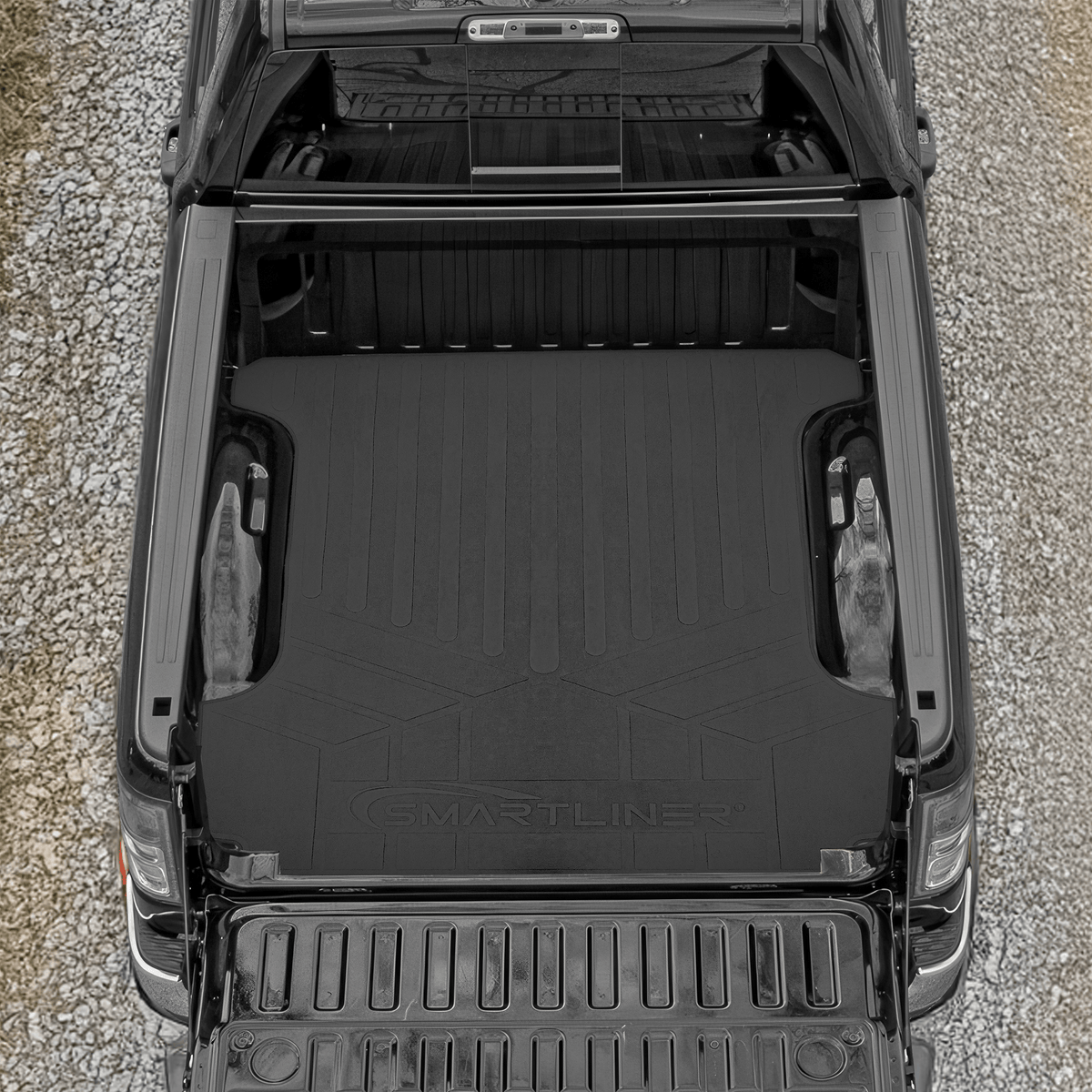 SMARTLINER Rubber Truck Bed Mats Black / Rubber Truck Bed Mats 2019-2024 Ram 1500 Rubber Truck Bed Mats|Not for   Tungsten Trim|SMARTLINER