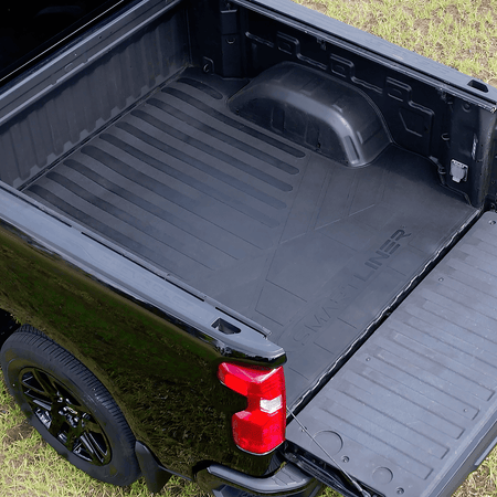 SMARTLINER Rubber Truck Bed Mats Black / Rubber Truck Bed Mats 2019-2026 Chevrolet Silverado 1500 Rubber Truck Bed Mats|Fits short bed|SMARTLINER