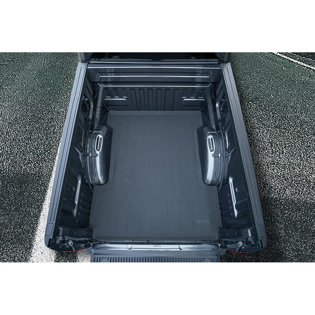 SmartCoverage™ Custom Fit Floor Liners For 2015-2024 Ford F-150 with 1st Row Bucket Seats & OEM 2nd Row Under Seat Storage (Vinyl Flooring)