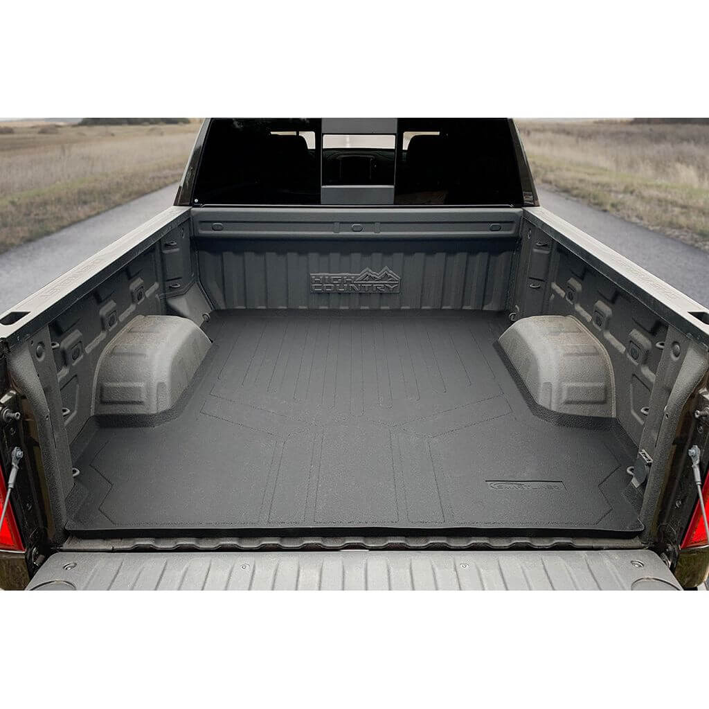 SmartCoverageâ„¢ Custom Fit Floor Liners For 2019-2025 Chevrolet Silverado 1500 Crew Cab With 1st Row Bench Seat (OTH Coverage) and Carpeted Flooring with the 2nd Row Underseat Storage