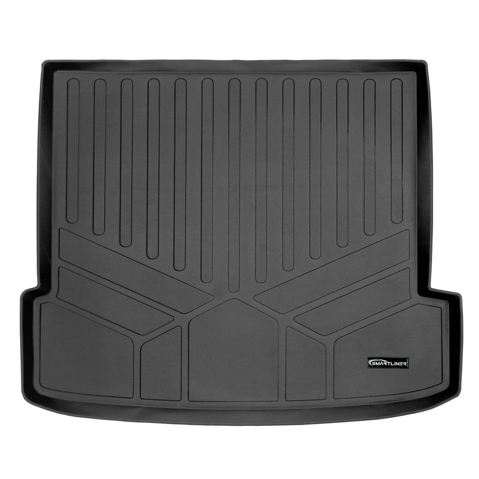 SMARTLINER Cargo Liner Black / Cargo Liner behind the 2nd Row Seats 2020-2027 BMW X6 40i Cargo Liner|With spare tire|SMARTLINER