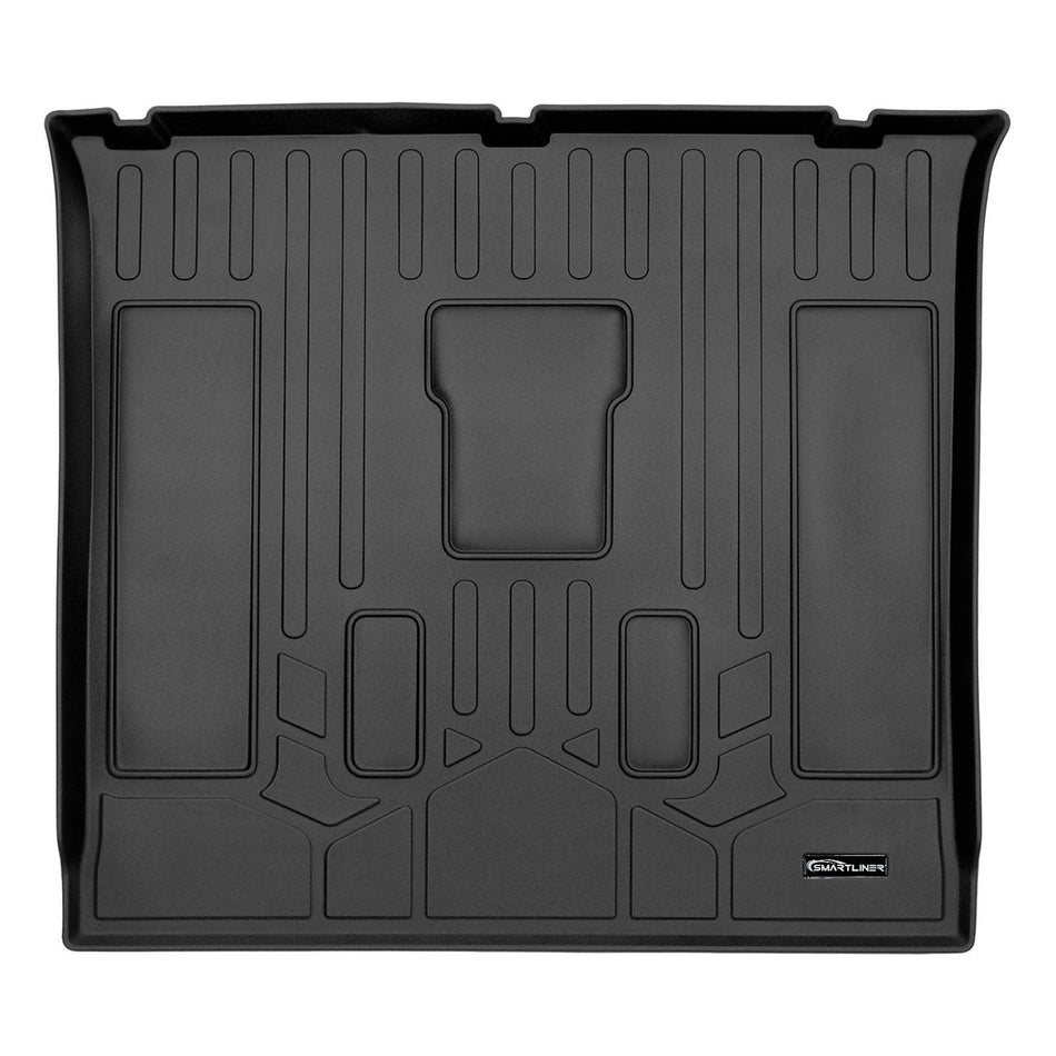 SMARTLINER Cargo Liner Black / Cargo Liner behind the 2nd Row Seats 2007-2014 GMC Yukon Cargo Liner|Non Hybrid models|SMARTLINER