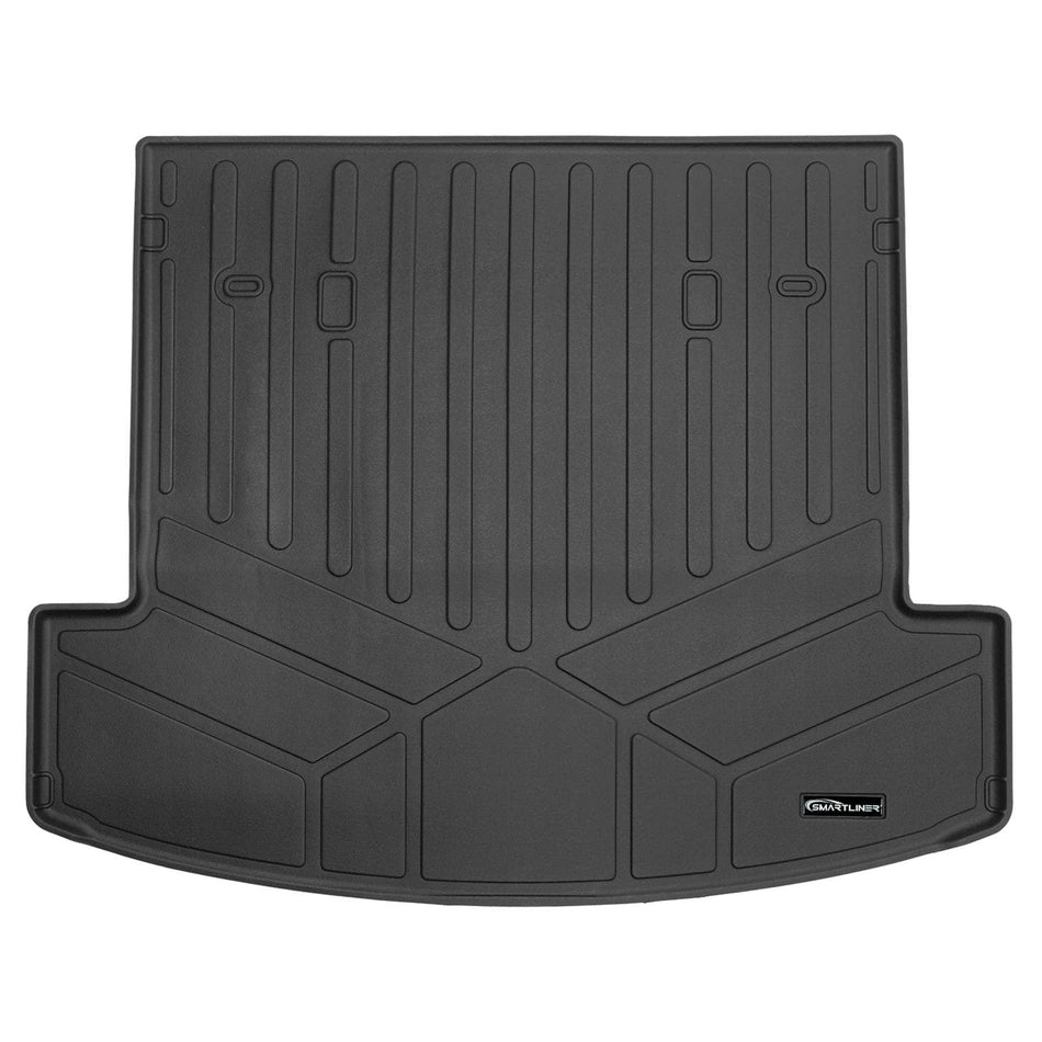 SMARTLINER Cargo Liner Black / Cargo Liner behind the 2nd Row Seats 2024-2026 Hyundai Santa Fe Hybrid Cargo Liner|For a better fit, install the liner with the third-row seat in a neutral position.|SMARTLINER