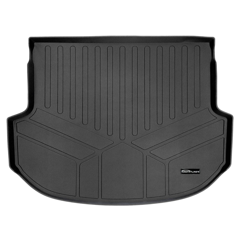 SMARTLINER Cargo Liner Black / Cargo Liner behind the 2nd Row Seats 2013-2018 Hyundai Santa Fe Cargo Liner|5 Passenger Models|SMARTLINER
