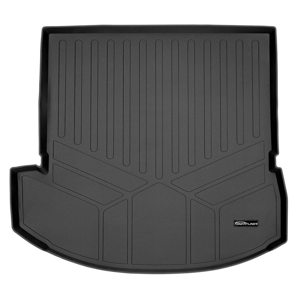 SMARTLINER Cargo Liner Black / Cargo Liner behind the 2nd Row Seats 2013-2018 Hyundai Santa Fe Cargo Liner|6 Passenger, 7 Passenger Models|SMARTLINER