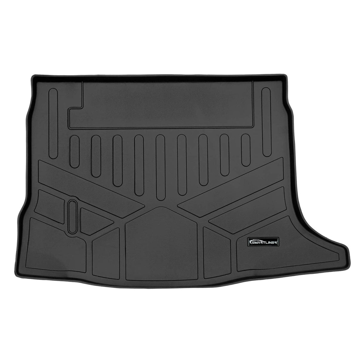 SMARTLINER Cargo Liner Black / Cargo Liner behind the 2nd Row Seats 2018-2026 Nissan Leaf Cargo Liner|Fits option with Mounted Charger Bag/ w/o Subwoofer, need trimline for w/ subwoofer|SMARTLINER