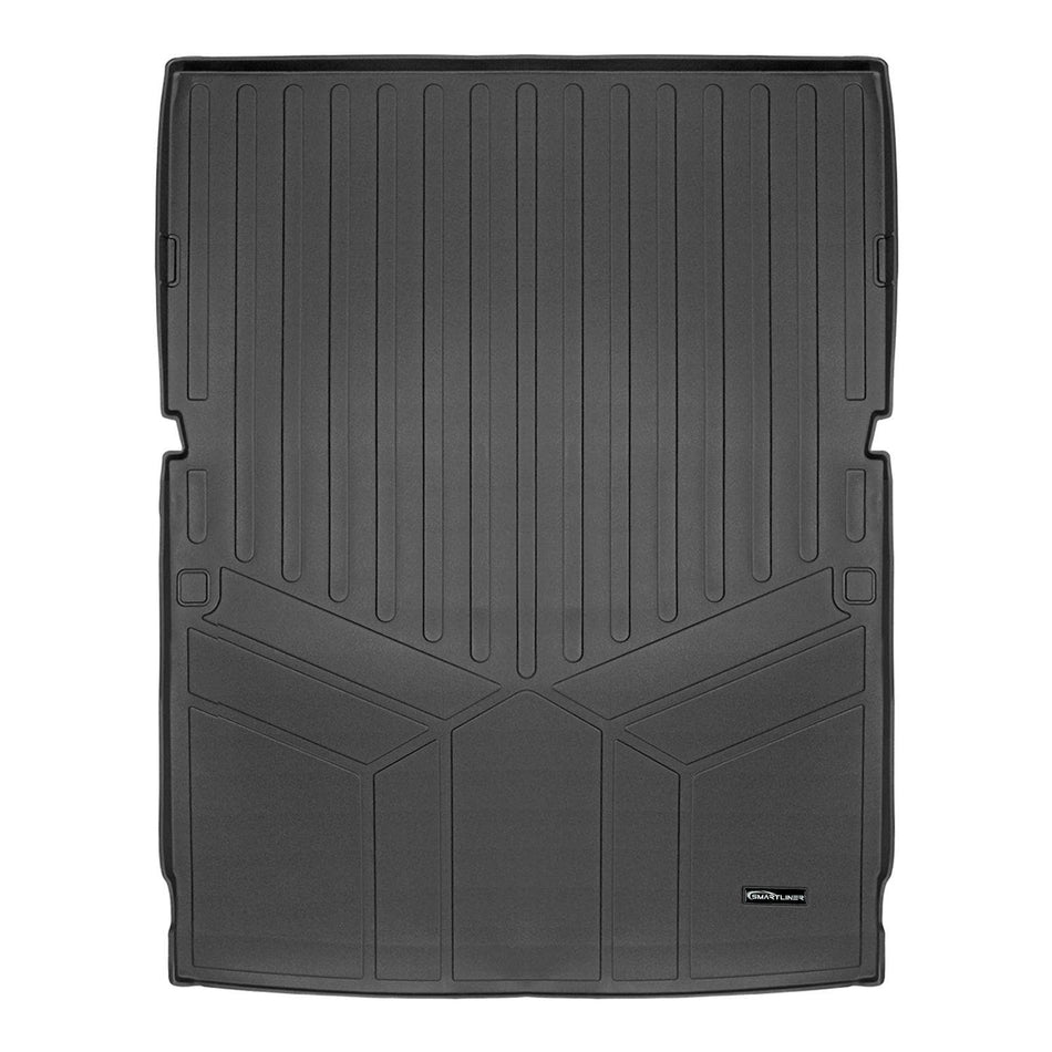 SMARTLINER Cargo Liner Black / Cargo Liner behind the 2nd Row Seats 2023-2025 Jeep Wagoneer L Cargo Liner|Fits 2026 Version|SMARTLINER