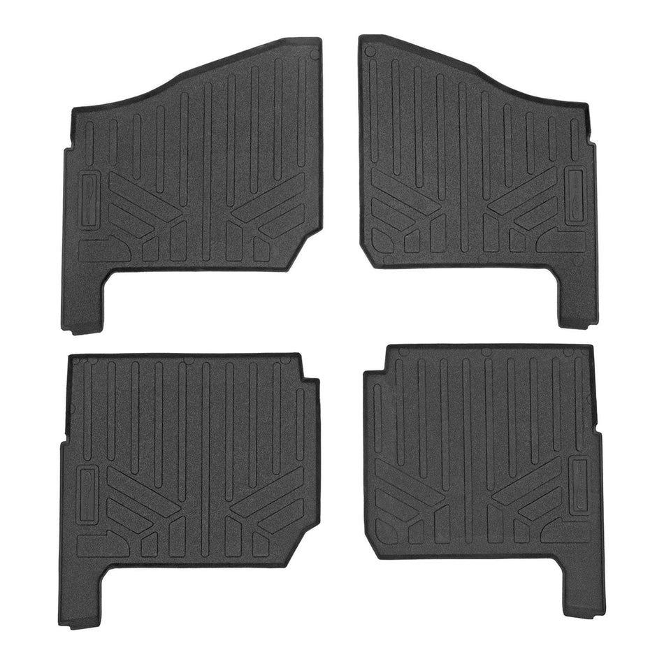 SMARTLINER OUTDOORS UTV Floor Liners Black / 2 Row UTV Liner 2018-2026 Polaris Ranger Floor Liners|6 Seater Models|SMARTLINER