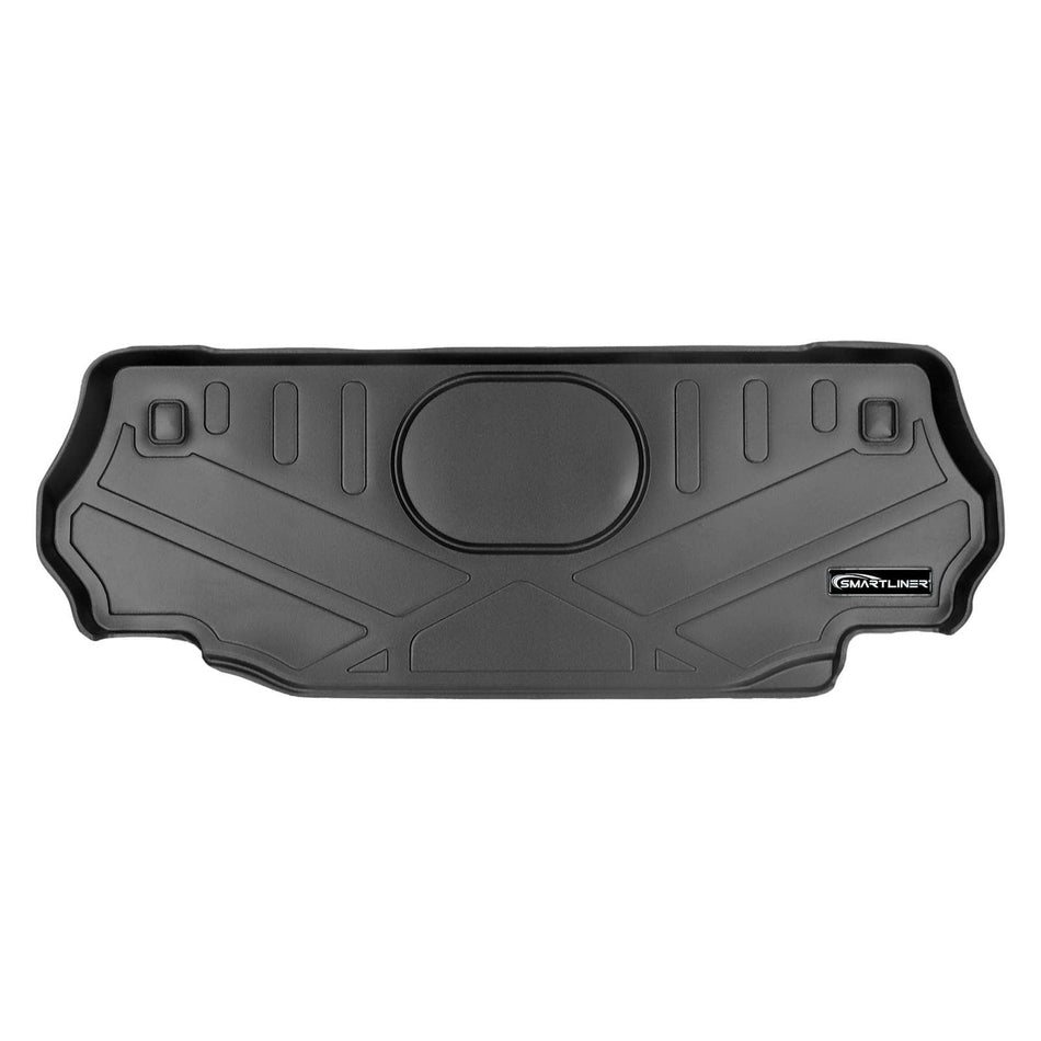 SMARTLINER Cargo Liner Black / Cargo Liner behind the 2nd Row Seats 2007-2013 Jeep Wrangler Cargo Liner|Trimline for subwoofer|SMARTLINER