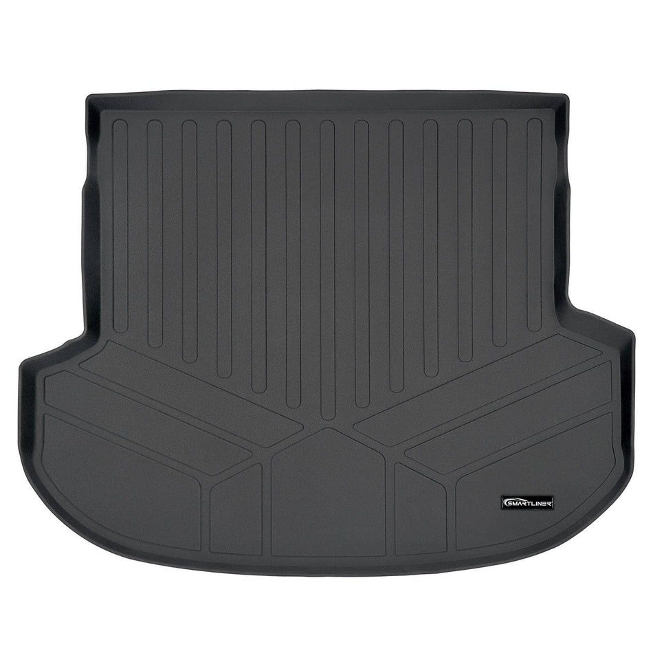 SMARTLINER Cargo Liner Black / Cargo Liner behind the 2nd Row Seats 2019-2020 Hyundai Santa Fe Cargo Liner|5 Passenger Models|SMARTLINER