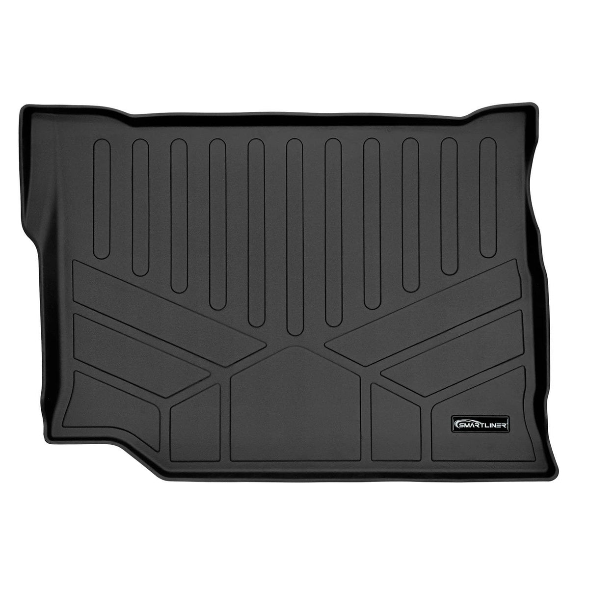 SMARTLINER Cargo Liner Black / Cargo Liner behind the 2nd Row Seats 2021-2026 Jeep Wrangler 4xe Cargo Liner|No fit cargo with Trail Rail System|SMARTLINER