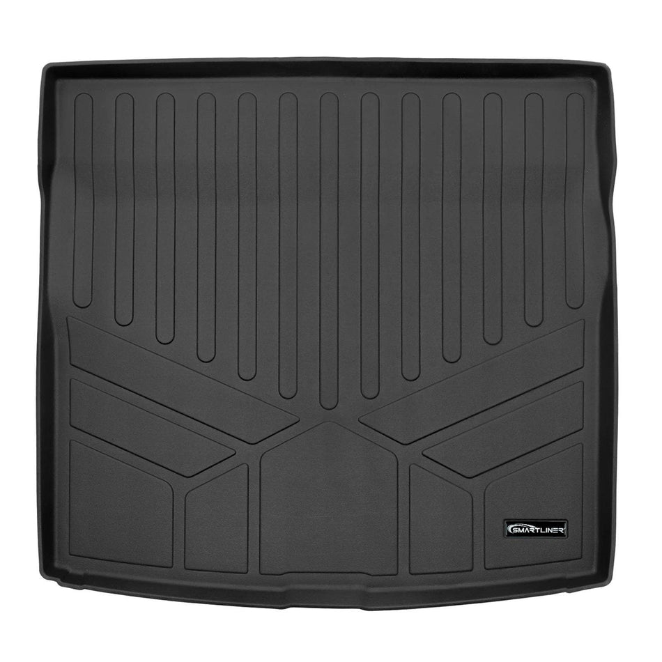 SMARTLINER Cargo Liner Black / Cargo Liner behind the 2nd Row Seats 2019-2025 Volvo S60 Plug-in Hybrid Cargo Liner|Fits models with spare tire|SMARTLINER