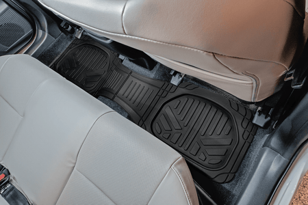 Smartliner USA Motor Vehicle Interior Fittings First and Second Row Floor LIners / Black Smartliner Universal Fit Vehicle Floor Mat Liner