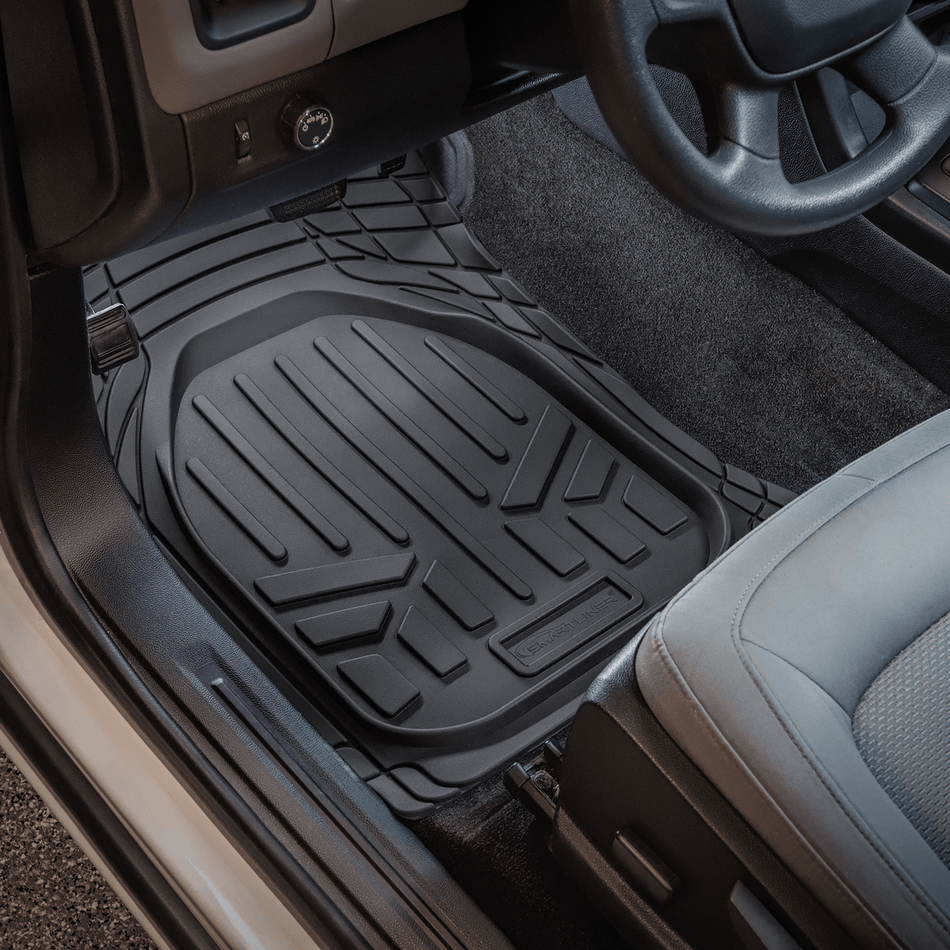 Smartliner USA Motor Vehicle Interior Fittings First and Second Row Floor LIners / Black Smartliner Universal Fit Vehicle Floor Mat Liner