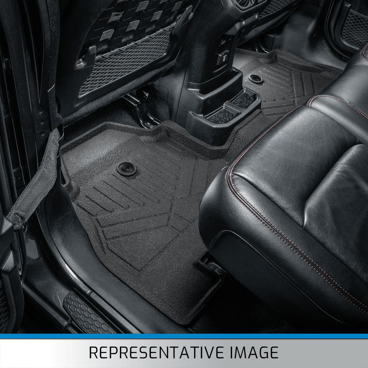SMARTLINER Rubber Liners 2020-2025 Jeep Gladiator Rubber Liners|Fits all trims|SMARTLINER