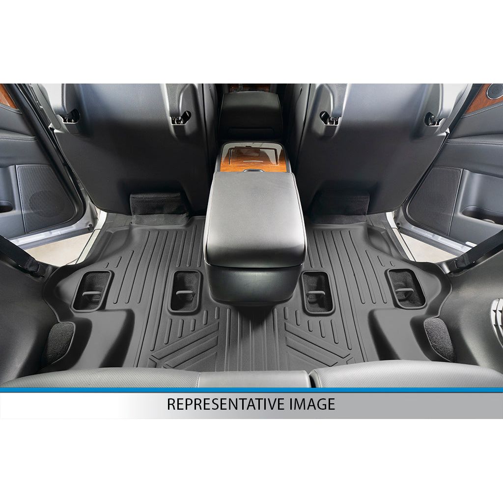 SMARTLINER Custom Fit Floor Liners For 2021-2023 Cadillac Escalade with 2nd Row Bench Seat