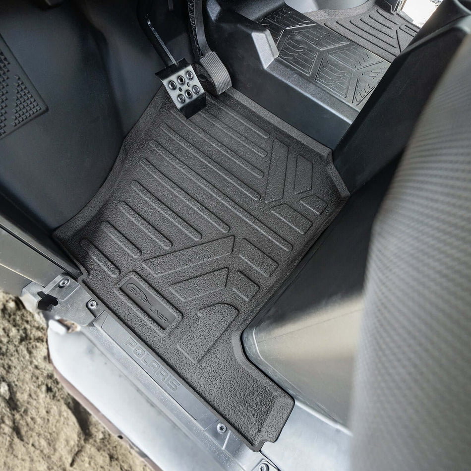 Smartliner USA SMARTLINER Custom Fit Rugged Rubber Floor Liners For 2018-2024 Polaris Ranger (3 seater)