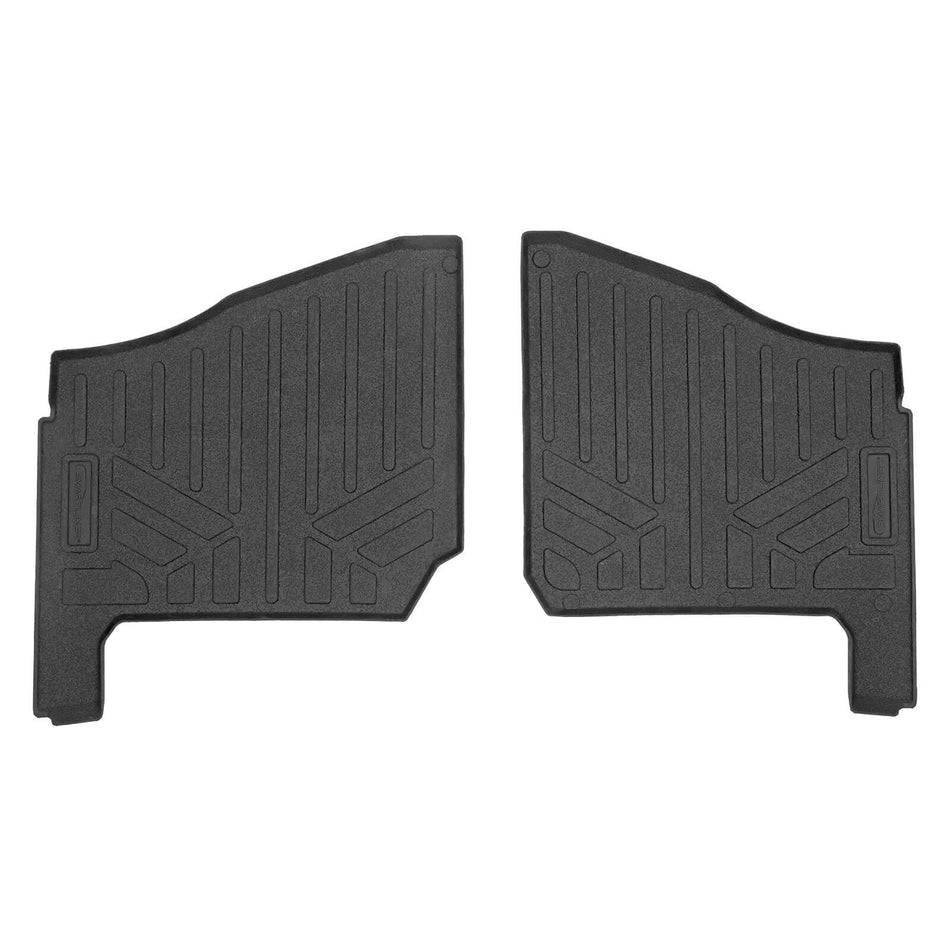 Smartliner USA Black / Front Row Rugged Rubber Mat Set SMARTLINER Custom Fit Rugged Rubber Floor Liners For 2018-2024 Polaris Ranger (3 seater)