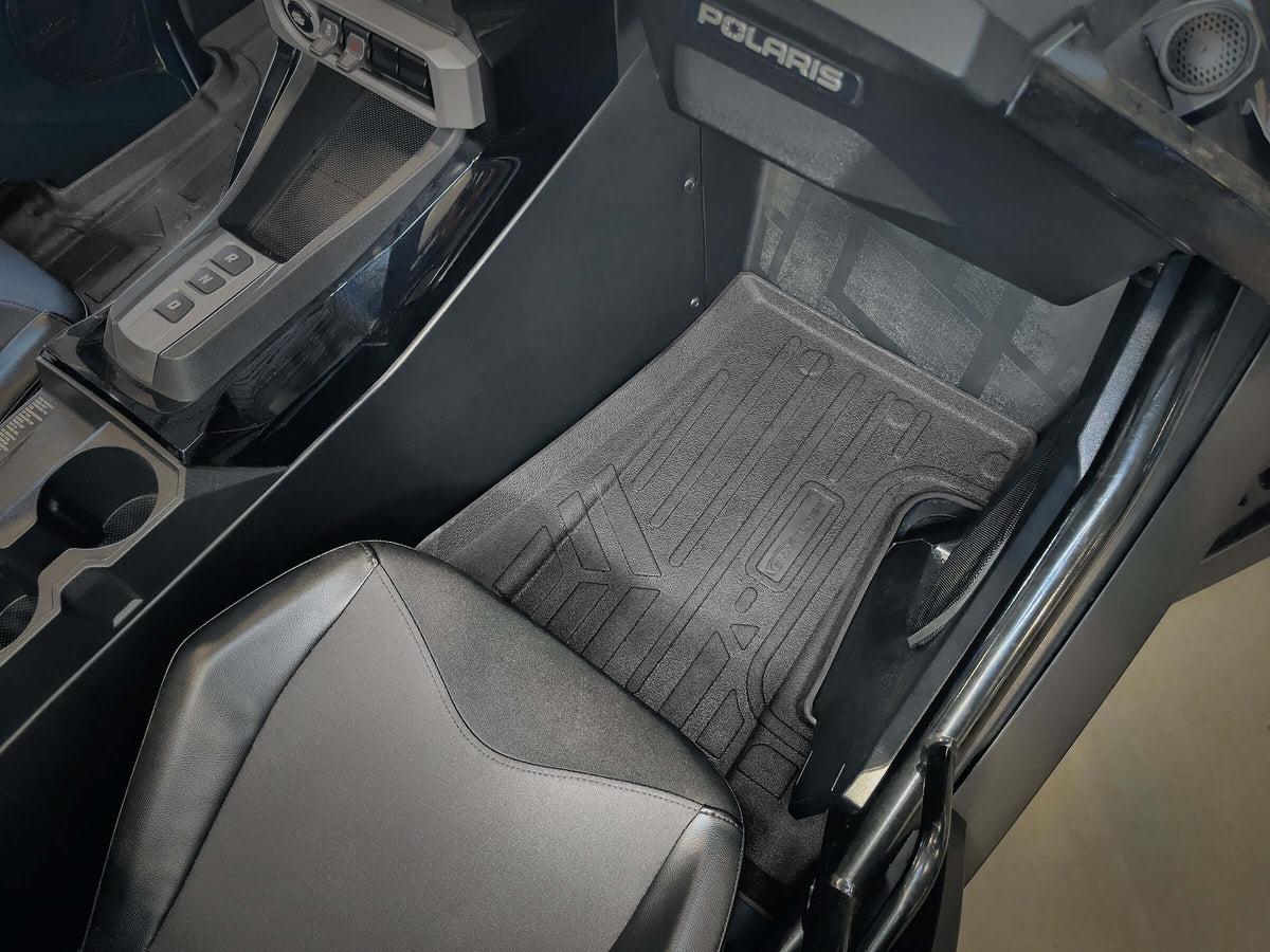 Smartliner USA Black / 1st Row Rugged Rubber Mat SMARTLINER Custom Fit Rugged Rubber Floor Liners For 2016-2024 Polaris Slingshot