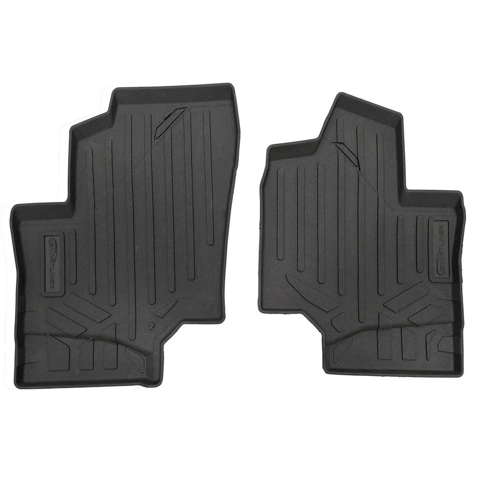 Smartliner USA Black / Front Row Rugged Rubber Mat Set SMARTLINER Custom Fit Rugged Rubber Floor Liners For 2019-2025 Can-Am Commander (4 Seater)