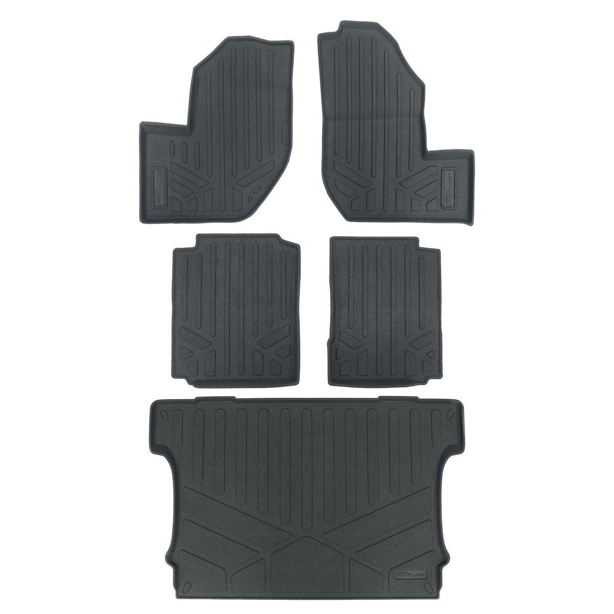 2 Row Rugged Rubber Mat Set And Truck Bed Mat Liner