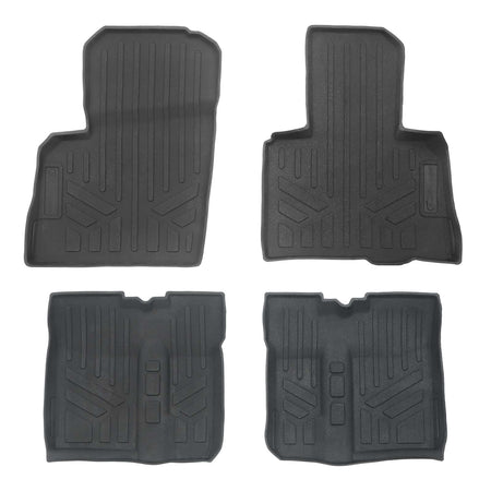 Smartliner USA Black / 2 Row Rugged Rubber Mat Set SMARTLINER Custom Fit Floor Liners For 2020-2025 Polaris RZR Pro R 4 (4-Seater)