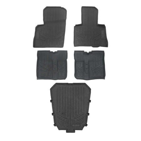 Smartliner USA Black / 2 Row Rugged Rubber Mat Set & Truck Bed Mat Liner (Bedliner) SMARTLINER Custom Fit Floor Liners For 2020-2025 Polaris RZR Pro R 4 (4-Seater)