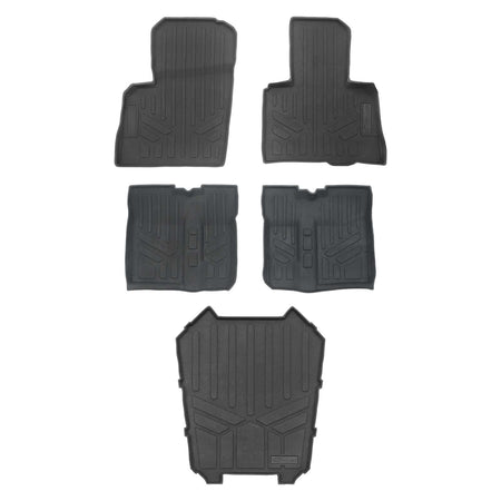 Smartliner USA Black / 2 Row Rugged Rubber Mat Set & Truck Bed Mat Liner (Bedliner) SMARTLINER Custom Fit Floor Liners For 2020-2025 Polaris RZR PRO XP 4