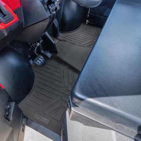SMARTLINER Custom Fit Rugged Rubber Floor Liners For 2017-2024 Kawasaki Mule (6-Seater Models)