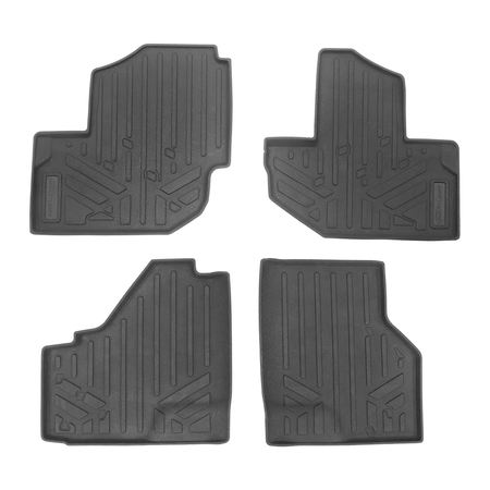 Smartliner USA Black / 2 Row Rugged Rubber Mat Set SMARTLINER Custom Fit Rugged Rubber Floor Liners For 2020-2025 Kawasaki TERYX 4 (4-Seater)