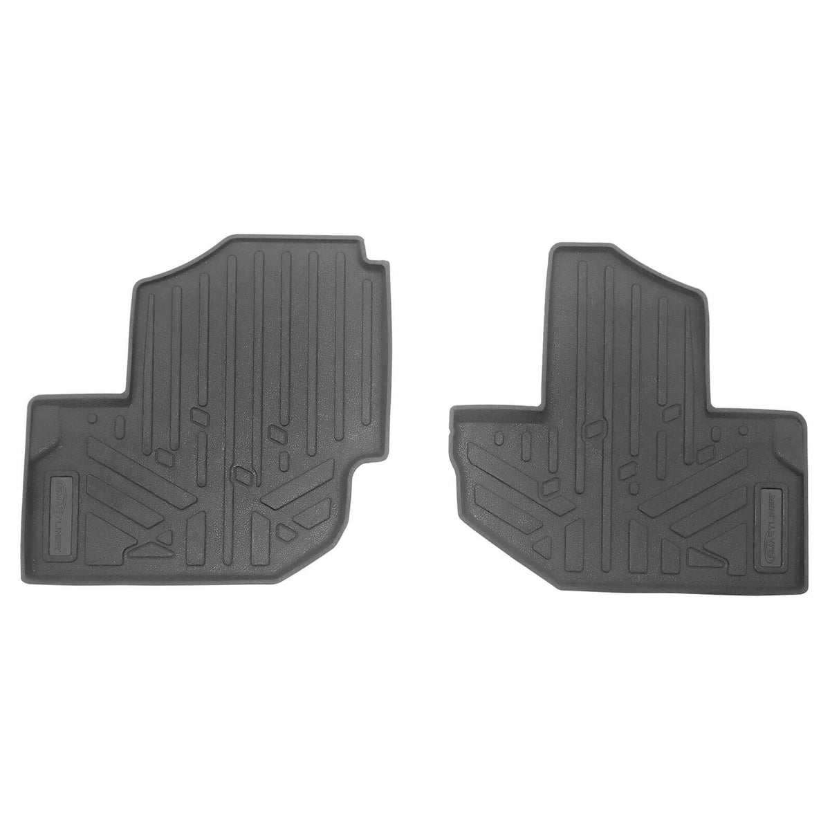 Smartliner USA Black / Front Row Rugged Rubber Mat Set SMARTLINER Custom Fit Rugged Rubber Floor Liners For 2020-2025 Kawasaki TERYX 4 (4-Seater)
