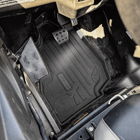 Smartliner USA Black / Front Row Rugged Rubber Mat Set SMARTLINER Custom Fit Rugged Rubber Floor Liners For 2020-2026 Kawasaki TERYX KRX (2 Seater)