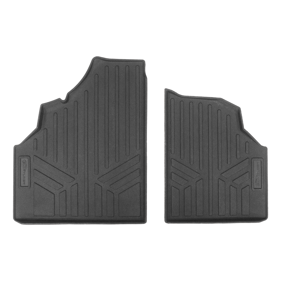 Smartliner USA Custom Fit Floor Mat Liners Black / Front Row Rugged Rubber Mat Set SMARTLINER OUTDOORSâ„¢ Custom Fit Rugged Rubber Floor Liners For 2016-2025 Can-Am Defender (3 Seater)