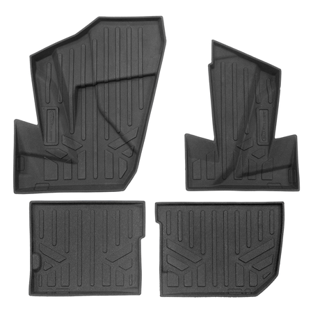Smartliner USA Black / 2 Row Rugged Rubber Mat Set SMARTLINER Custom Fit Floor Liners For 2024-2025 Polaris RZR XP 4 1000