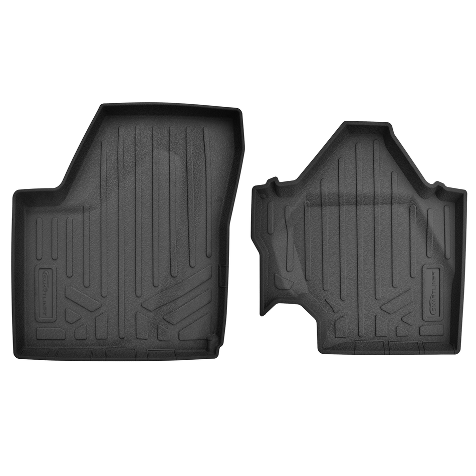 Smartliner USA Black / Front Row Rugged Rubber Mat Set SMARTLINER Custom Fit All Weather Protection  1st Row UTV Liner Compatible With 2024-2026 Can-Am Maverick R (Fits 2 & 4 Seater)