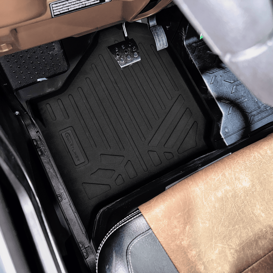SMARTLINER OUTDOORS UTV Floor Liners Black / First Row UTV Liner 2025 Kawasaki 3 Floor Liners|6 Passenger Models|SMARTLINER