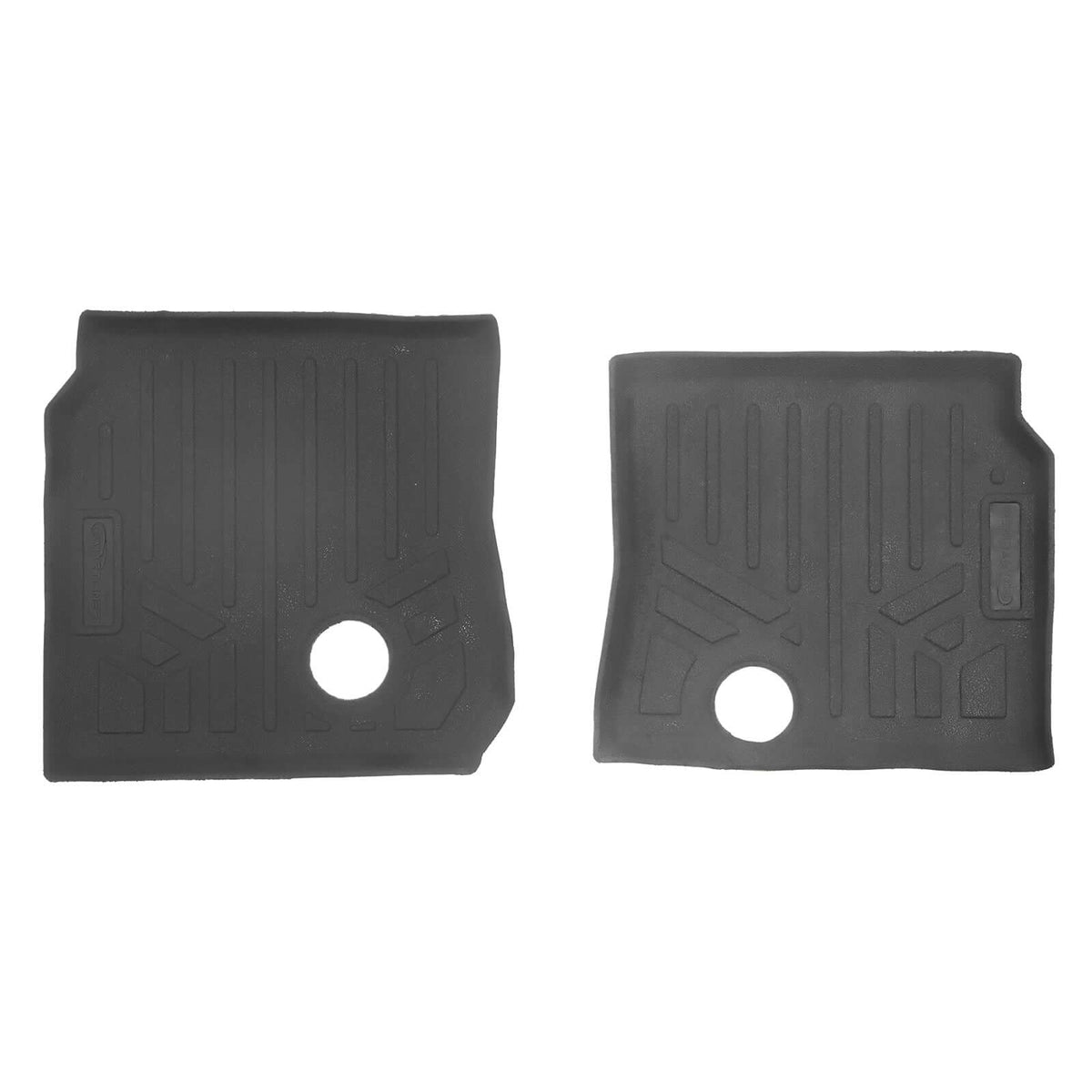 Smartliner USA Black / Second Row Rugged Rubber Mat Set SMARTLINER Custom Fit Rugged Rubber Floor Liners For 2019-2025 Polaris General XP 1000 (4-Seater Models)