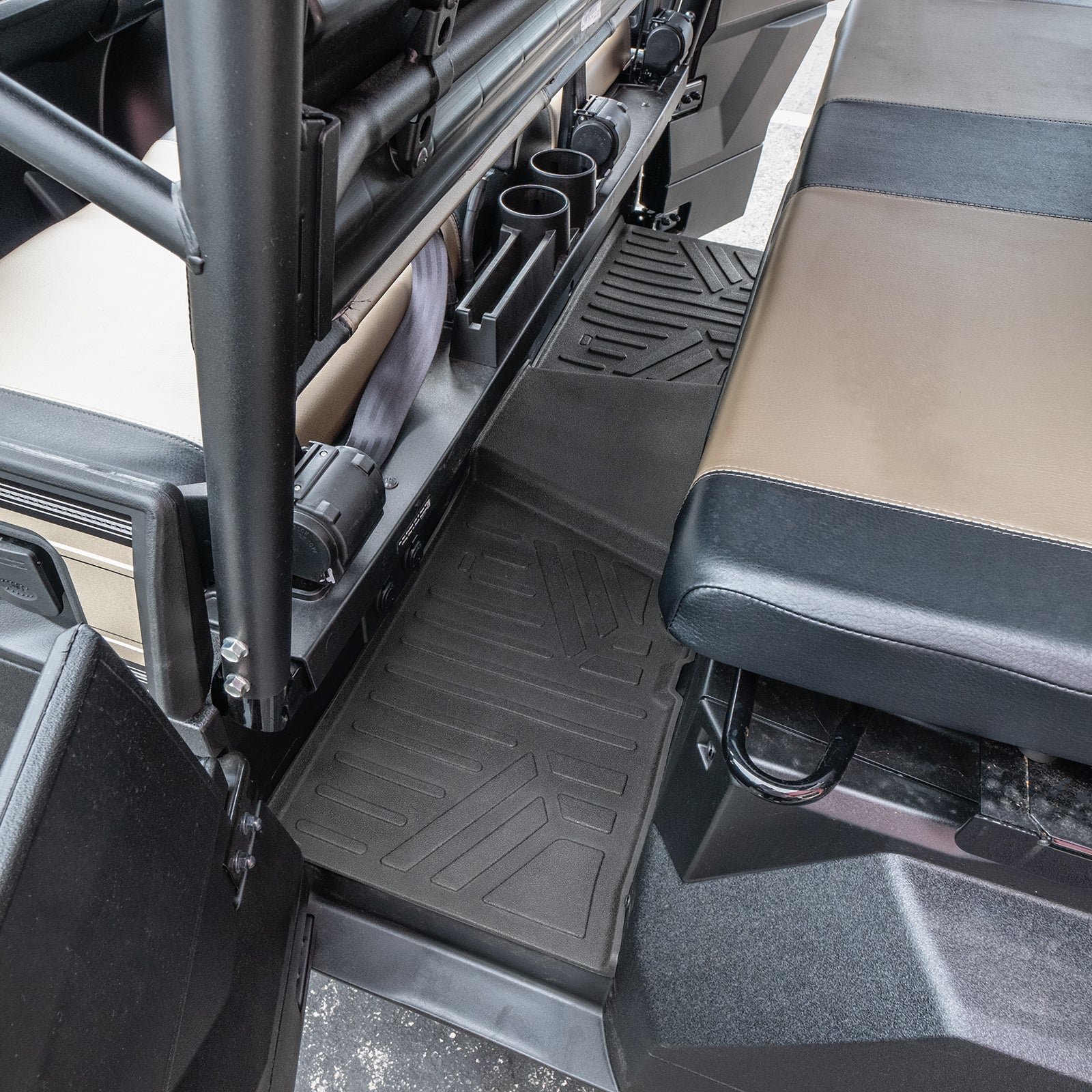 SMARTLINER Custom Fit Rugged Rubber Floor Liners For 2017-2024 Kawasaki Mule (6-Seater Models)
