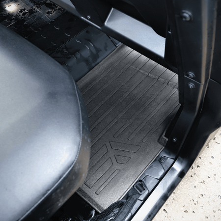 Smartliner USA Custom Fit Floor Mat Liners SMARTLINER OUTDOORSâ„¢ Custom Fit Rugged Rubber Floor Liners For 2016-2025 Can-Am Defender (6 Seater)