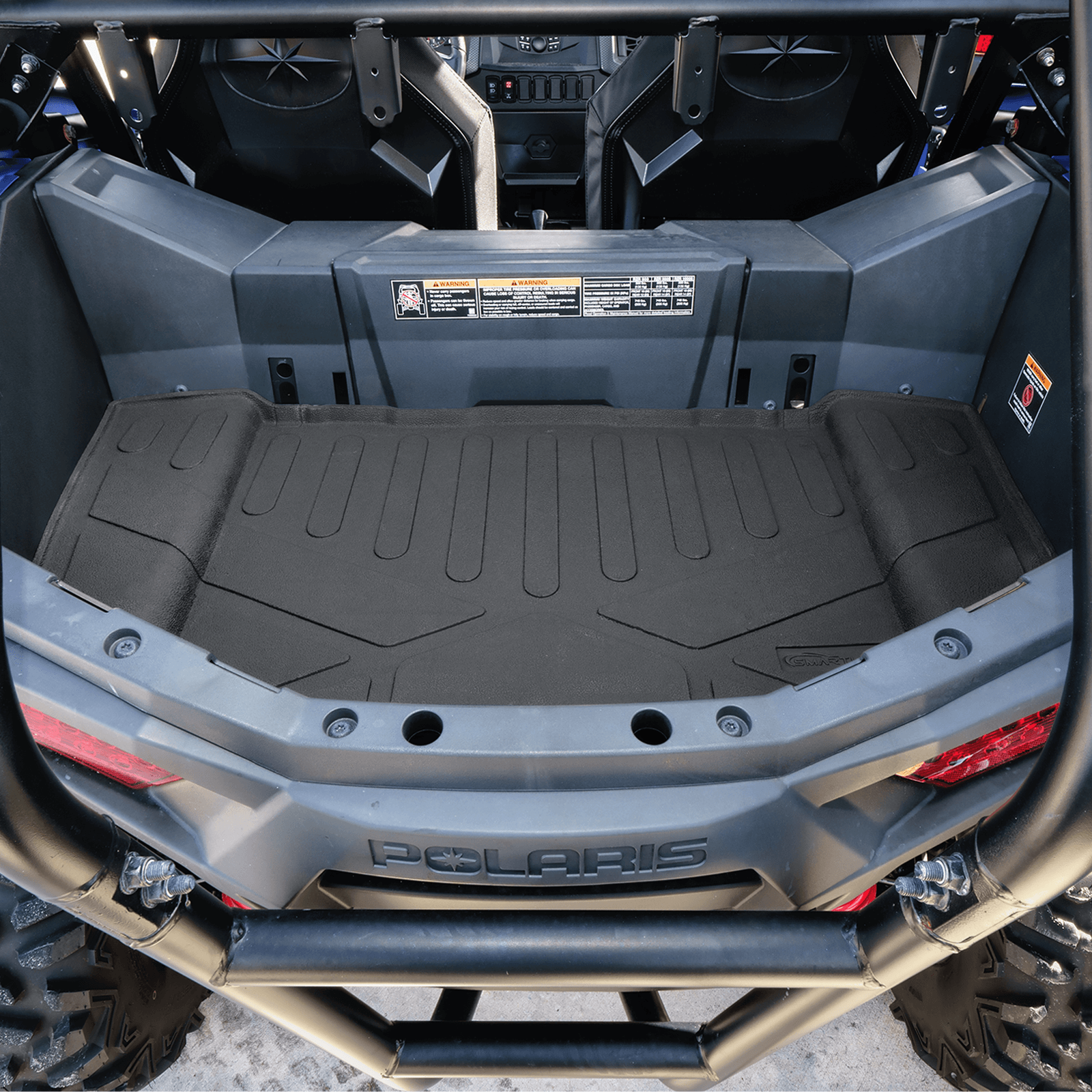 SMARTLINER All Weather Protection Custom Fit Rugged Rubber Bed Mat Liner Compatible With 2020-2025 Polaris RZR Trail & Polaris RZR Trail S