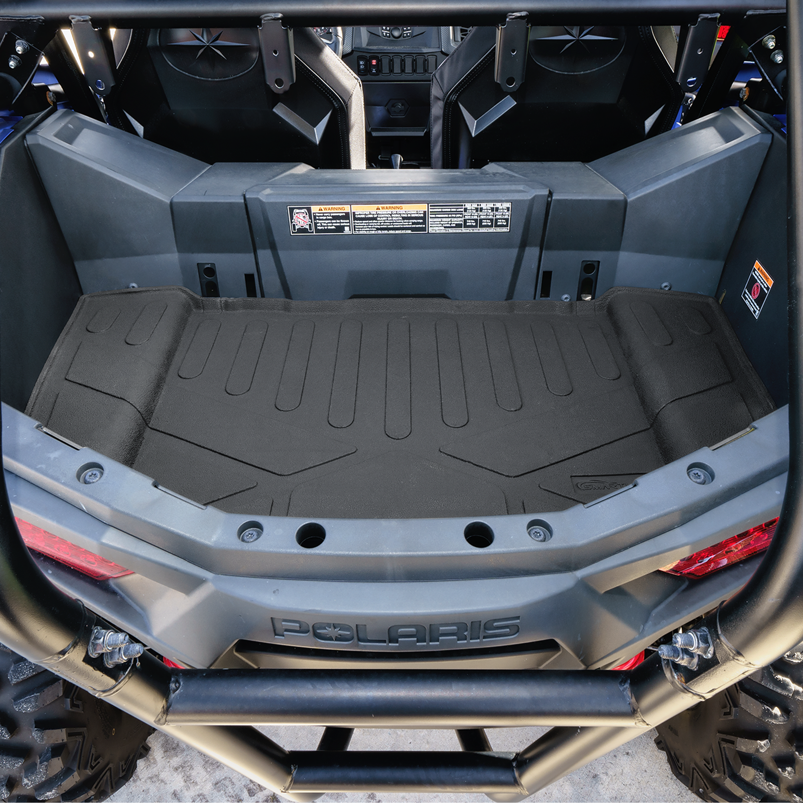 SMARTLINER All Weather Protection Custom Fit Rugged Rubber Bed Mat Liner Compatible With 2020-2023 Polaris RZR Trail & Polaris RZR Trail S