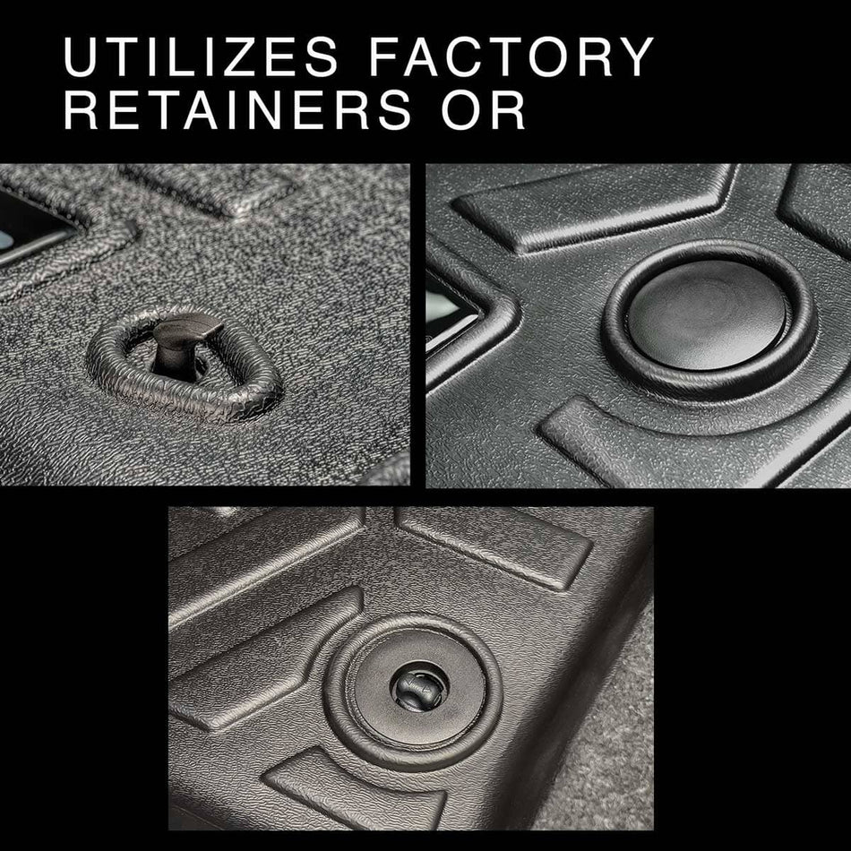 SMARTLINER Floor Liners Black / 2 Row Floor Liners 2001-2007 Chevrolet Silverado Floor Liners | SMARTLINER