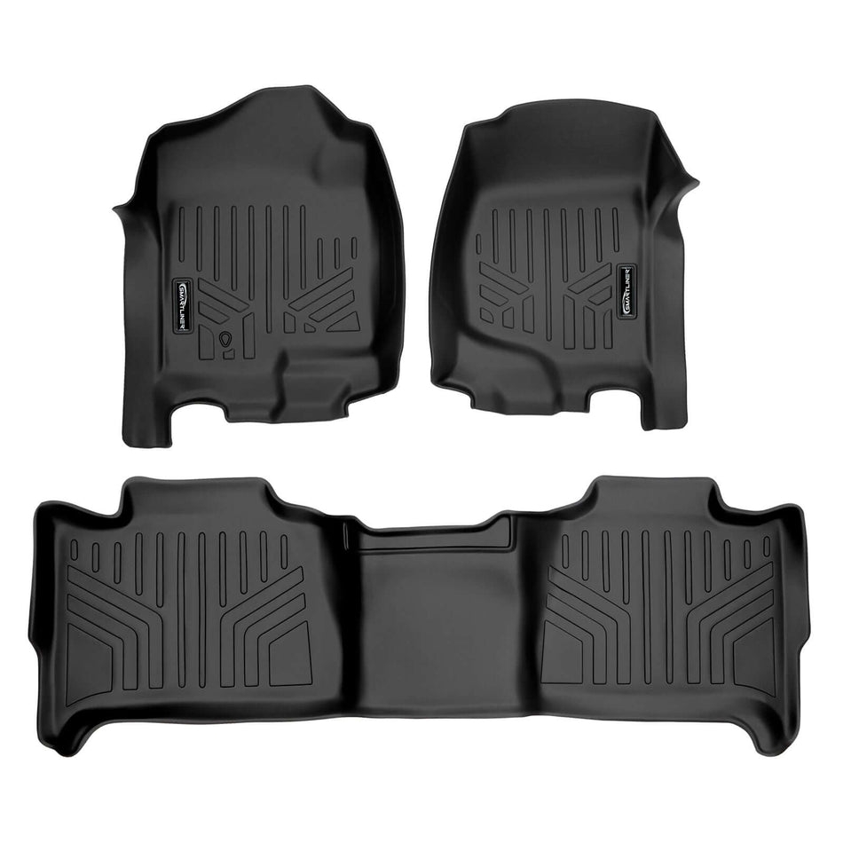 2007-2010 Chevrolet Tahoe Floor Liners|Optional Trimline for vehicles with 1st front row Bench seats|SMARTLINER