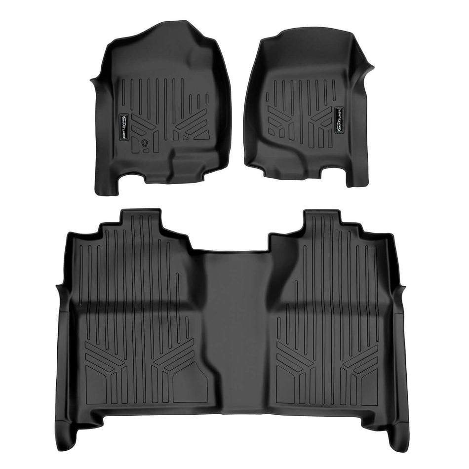 2007-2013 Chevrolet Silverado 1500 Floor Liners|Crew Cab Models|SMARTLINER