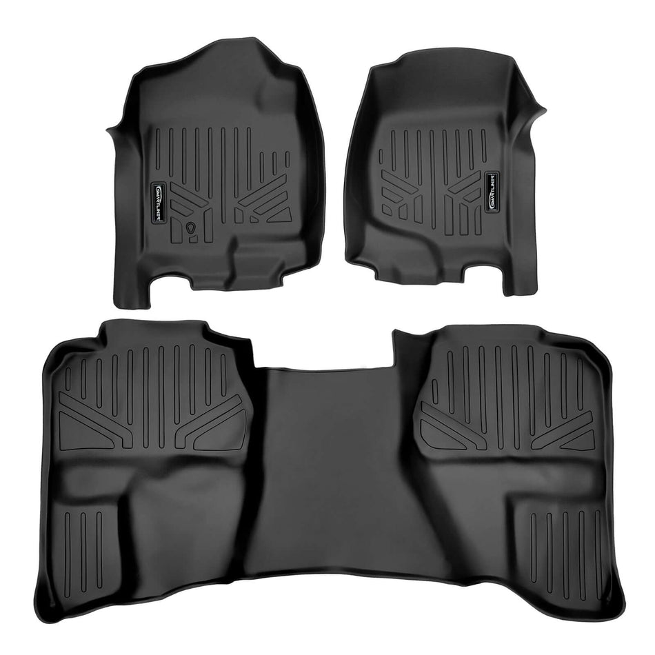 2007-2013 Chevrolet Silverado 1500 Floor Liners|Double Cab Models|SMARTLINER